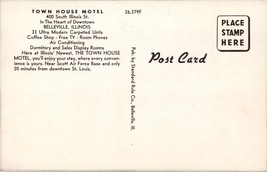 Town House Motel Belleville IL Postcard PC464 - £3.72 GBP