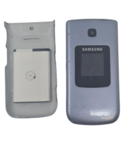 Samsung SCH-R261 Chrono 2G CDMA Flip Phone Silver Cricket Wireless Used Replace - £10.20 GBP