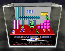 Commander Keen - 3D Cube Handmade Diorama - Video Games - Shadowbox - £55.30 GBP