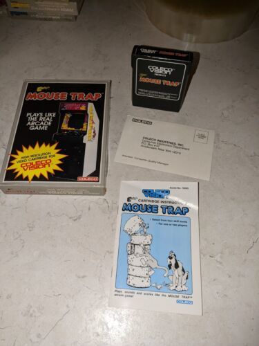 Mouse Trap by Exidy (Colecovision, 1984) Working Game and Box - $37.58