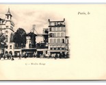Moulin Rouge Street View Paris France UNP UDB Postcard C19 - $8.86