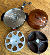 Vintage McGraw Edison Fostoria Electric Egg Cooker Poacher  Amber - $837.86 MXN