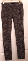 FIRE LOS ANGELES HOT SEXY ANIMAL SNAKE PRINT SKINNY LEG JEAN PANTS 3 JUNIOR - £7.59 GBP