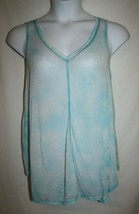 Calvin Klein Performance Misses MEDIUM Cover Up Sheer Tank Top Tunic Aqu... - $129.44 MXN