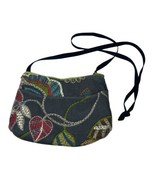 Handmade Purse Handbag Small Crossbody Gray Floral - $11.88