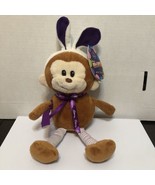 cadbury egg candy egg monkey tan bunny ears rabbit purple plush 10&quot; purple - $25.21 CAD