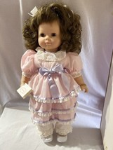 SIGNED Rare Limited Gotz-Puppe 20&quot; Doll outfit tags Faith Bracelet Curley Brown - £46.42 GBP