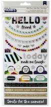 Vicki Boutin Color Kaleidoscope Thickers 5.5&quot;X11&quot; 121/Pkg Hello Friend  - £17.94 GBP