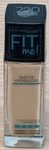 Maybelline New York Fit Me Matte + Poreless Liquid Foundation 220 Natura... - £6.16 GBP