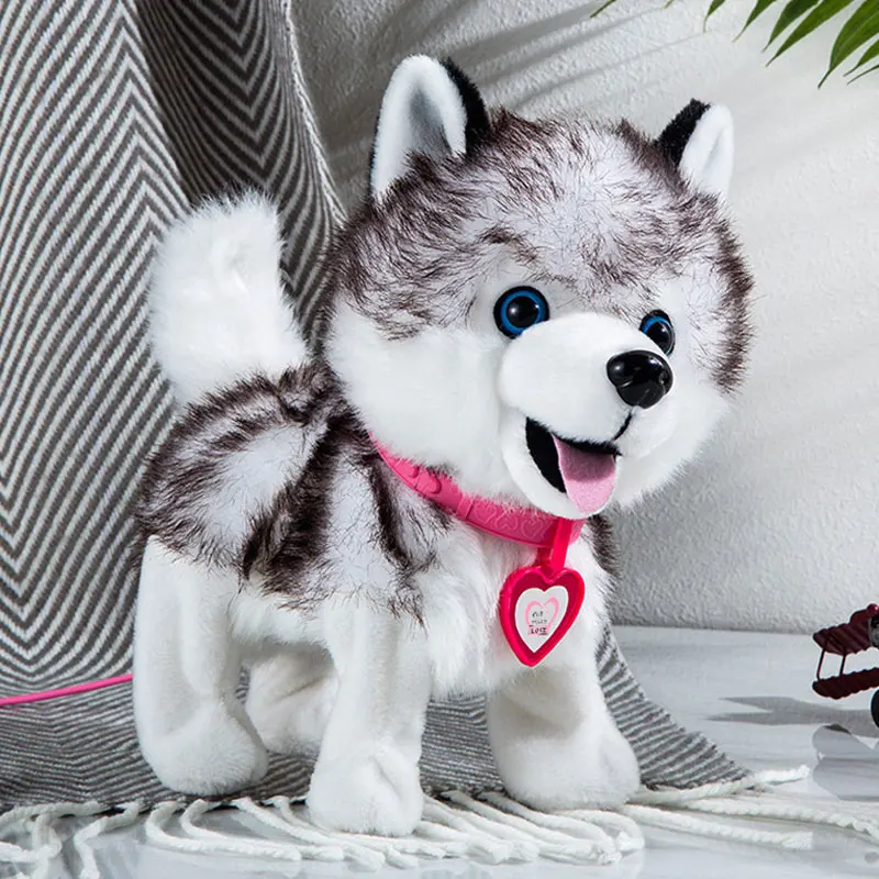 Electronic Plush Dog Toy Robot Puppy Walk Bark Sing Songs Music Animal Leash - £38.64 GBP+