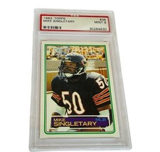 Mike Singletary Rookie RC 1983 Topps #38 PSA Mint 9 Bears jersey HOF sp vintage - $395.95