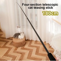 Extendable Feather Teaser Cat Toy - £8.56 GBP+