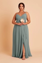 Birdy Grey CINDY DRESS CHIFFON SEA GLASS Size 2X NEW NWT BRIDESMAID WEDDING - $671.54 MXN