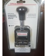 Office Depot Self Inking Automatic Numbering Stamp 8 Modes Black 841-596 - $788.49 MXN