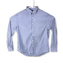 Perry Ellis Striped Button Front Dress Shirt Men&#39;s XL Slim Fit EUC - £10.06 GBP