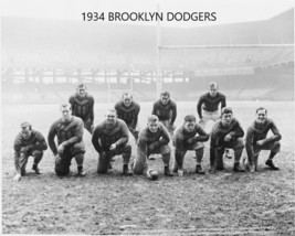 1934 BROOKLYN DODGERS 8X10 TEAM PHOTO PICTURE FOOTBALL - $4.94