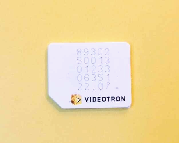 USED VIDEOTRON MICRO SIM CARD RESTORING TEST CELL PHONE BYPASS UNLOCK UN... - $5.20