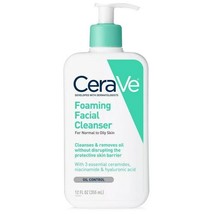 CeraVe Foaming Facial Cleanser for Normal to Oily Skin 12 Ounces - £27.97 GBP