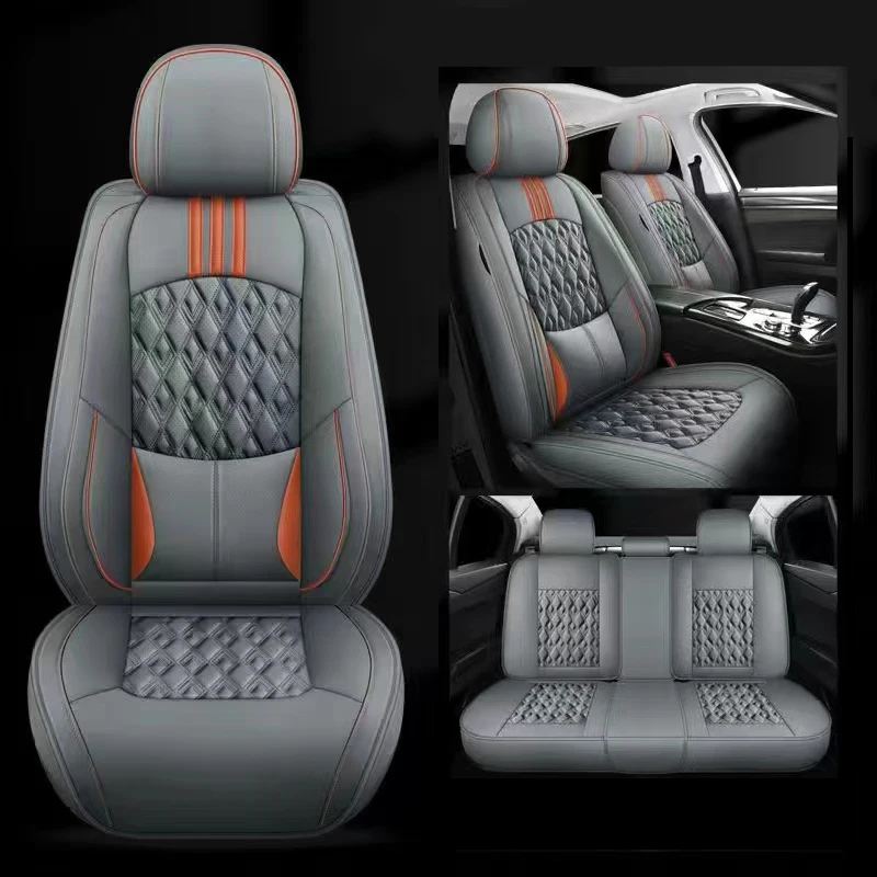  fully wrapped pu leather car seat cover set four seasons car seat cushion comfort seat thumb200