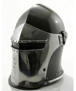 Medieval Barbute Helmet Armor Helmet Roman Knight Helmets With Inner Liner - £61.79 GBP
