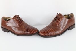 Florsheim Imperial Mens 11.5 D Caiman Alligator Leather Cap Toe Oxford S... - $128.65