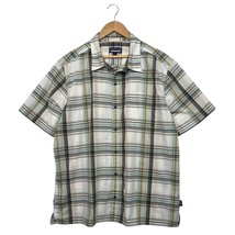 Patagonia Shirt Mens Extra Large Ivory Plaid Puckerware Button Up Lightw... - €25,97 EUR