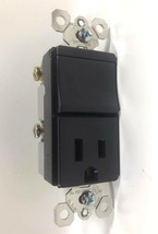 P&S Decorator Combo TM838-BKCC6 3 Way Switch + Outlet 15A 120VAC Black - 6 Pack - $34.05