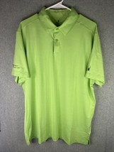 Spyder Polo Shirt Mens Medium Lime Green Golf  Performance Northern Natu... - $23.18