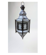 Star metal fanar, Suspended fanar, chiseled metal, hand-made - $2,250.91 MXN