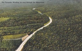 Pennsylvania PA Aerial View Turnpike Winding Through Mountains Postcard D50 - $2.99
