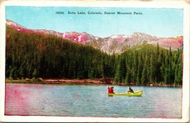 Vtg Linen Postcard Echo Lake Colorado CO - Denver Mountain Parks UNP - £3.05 GBP