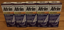 5 NIB Afrin Extra Moisturizing Decongestant Spray--1/2 oz--exp 6/2026 - $34.60