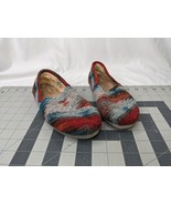 Toms Womens Shoes Flats Sz 6 Red Gray - $14.95