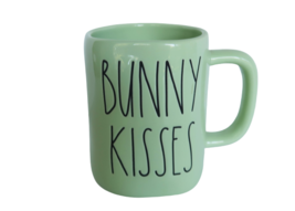 Rae Dunn Bunny Kisses Green Easter Coffee Cup Mug By Magenta - £16.07 GBP