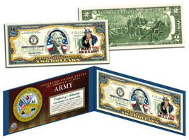 US ARMY WWII Vintage Genuine Legal Tender Colorized U.S. $2 Bill - £11.14 GBP