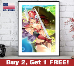Dragon Quest 3 Soldier Poster 18&quot; x 24&quot; Print Anime Game Room Sexy Wall Art 2 - £10.60 GBP