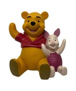 Disney Winnie The Pooh and Piglet Coin Piggy Bank Vinyl Plastic - Vintag... - $21.81 CAD