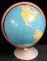 Vintage Rand McNally Indexed Terrestrial Globe 12&quot; EXCELLENT - $49.45