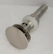 Pop Up Drain Stopper for Bathroom Sink Overflow - Brushed Nickel - $9.64