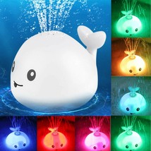Baby Bath Flashing Light And Spray Water Toy Light Electric Induction Sprinkle - £12.57 GBP