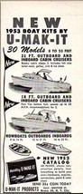 1953 Print Ad U-Mak-It Boat Kits Bronx 59, New York City,NY - £8.03 GBP