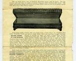 Piedmont Red Cedar Chest &amp; Upholstered Wardrobe Couch Brochure 1930&#39;s - £17.34 GBP