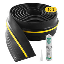 VEVOR Garage Door Threshold Seal,10Ft,PVC,Adhesive,Weatherproof,DIY,Black - $23.99