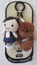 Hallmark Itty Bittys Clippys Star Wars Han Solo &amp; Chewbacca Plush Clippy - £10.35 GBP