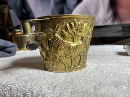 Ancient Greek Vapheio Cup Replica~Copper~With A Gold Wash~Handmade VERY ... - $30.17 CAD