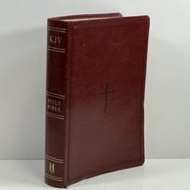 KJV Super Giant Print Reference Bible Burgundy Bonded Leather by Holman - £27.95 GBP