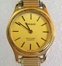 TISSOT STYLIST Quartz Gold Women&#39;s Wristwatch - Rare - $148.01