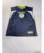 Reebok Basketball Jersey Teens Large 14-16 Blue White Neon Green - $500.22 MXN