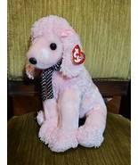 Vintage Ty Beanie Buddies Collection Pink Poodle Brigitte 2001 Plush Stu... - $33.78 CAD