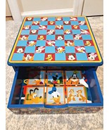 DISNEY MICKEY MOUSE CLUBHOUSE WOODEN Toy BOX STORAGE DRAWER Minnie Pluto... - $47.77 CAD